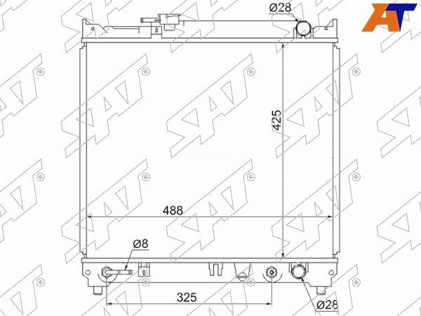 Радиатор Suzuki Escudo