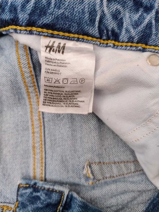 Pantaloni blugi, de la H&M, culoare albastru, mărime M
