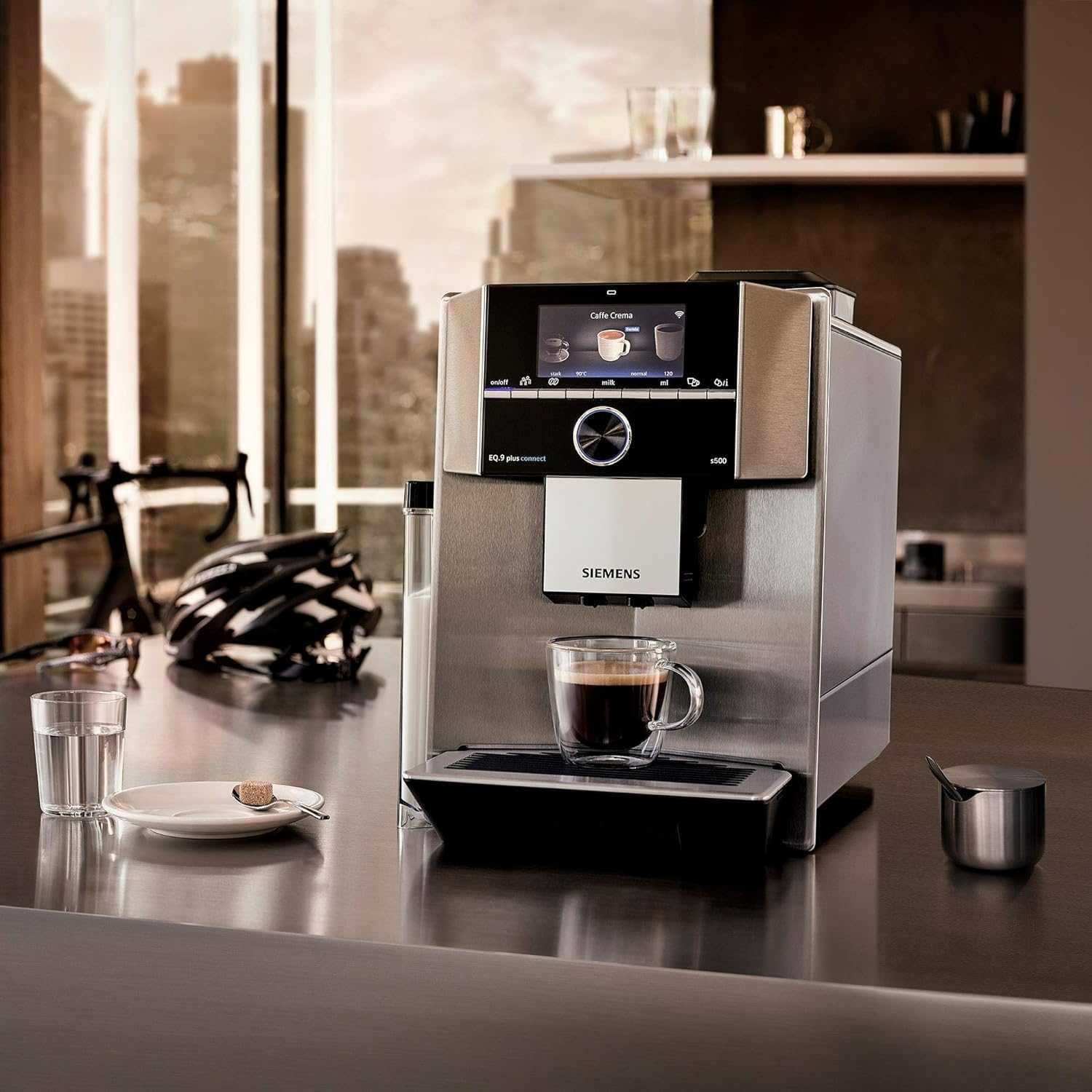 Кафеавтомат Siemens EQ.9 plus connect s500 кафемашина Каферобот с WiFi