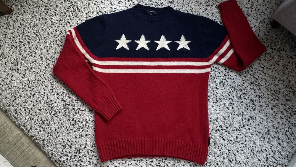 Нов мъжки пуловер Gant размер XL