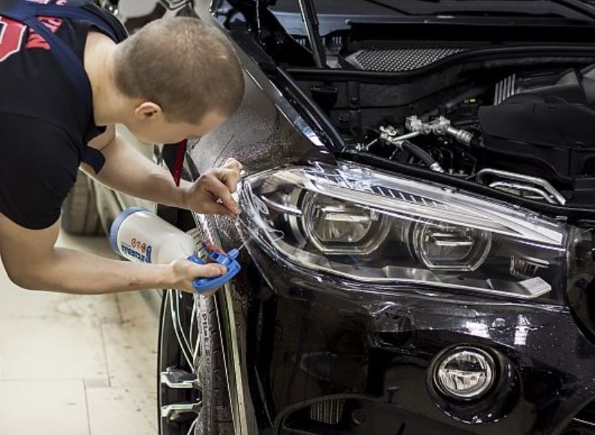 Бронирование, полировка, реставрация фар (оптики)