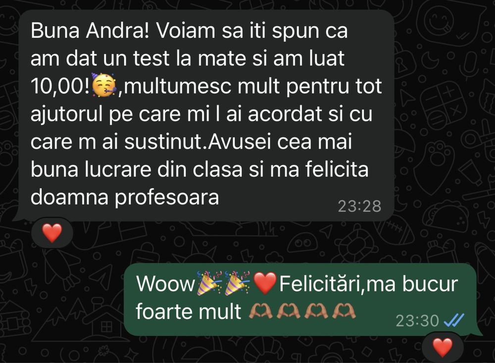 Ofer meditatii pentru clasele 1-8 la roamana,matematica și engleză.