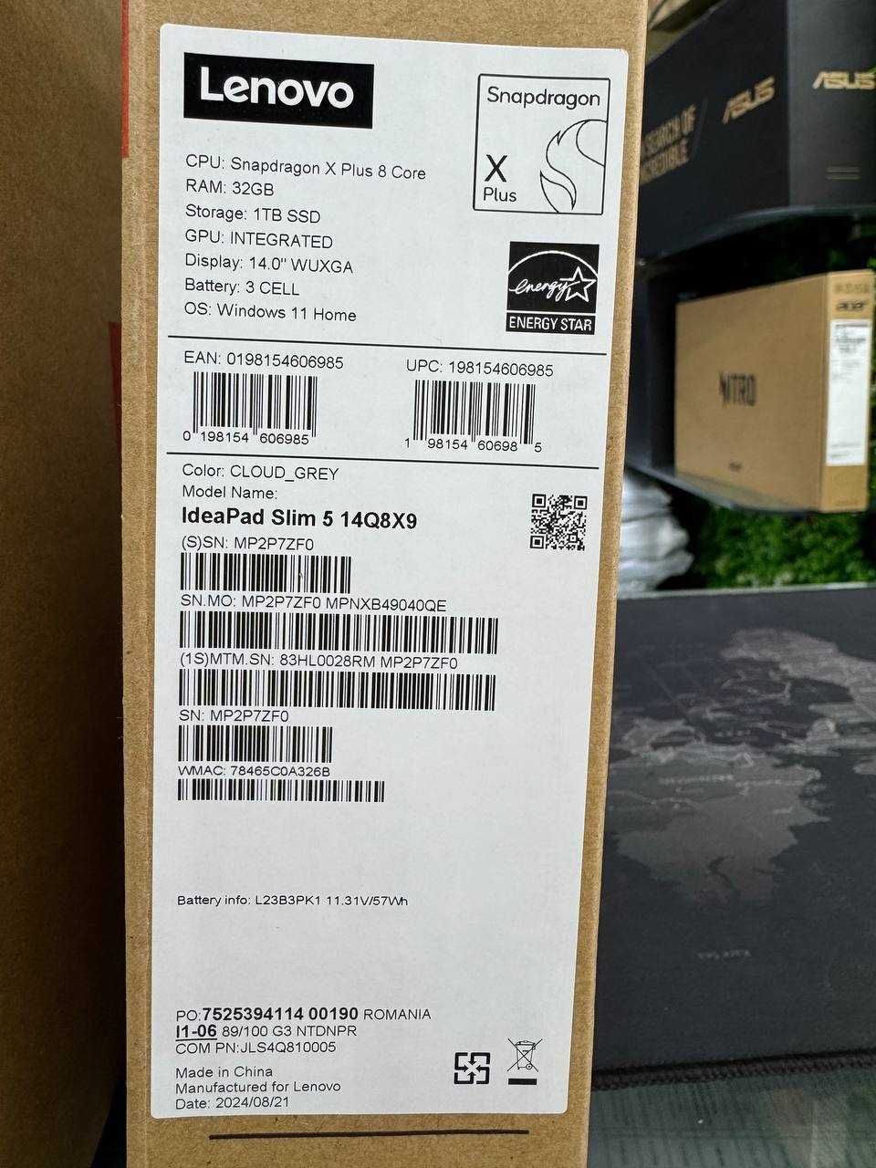 Lenovo Ideapad slim5 " Snapdragon X plus 8 core/32GB/1TB/14" WUXGA "