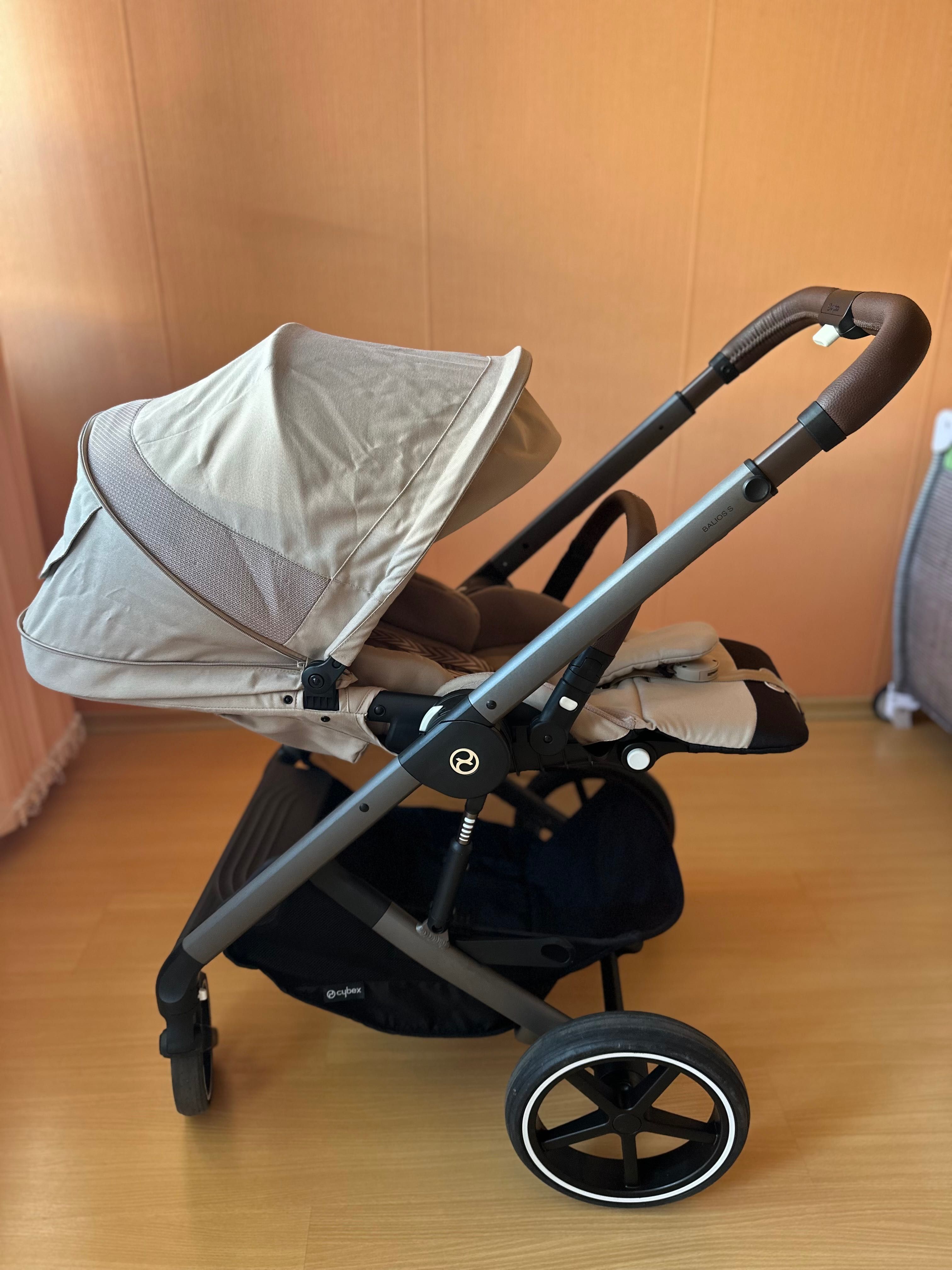Бебешка количка Cybex balios s lux almond beige с гаранция