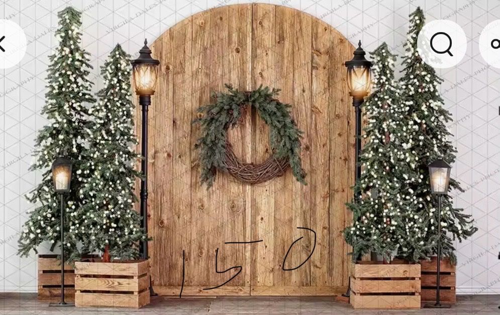 Vand 4 fundaluri pentru sedinte foto de Craciun.