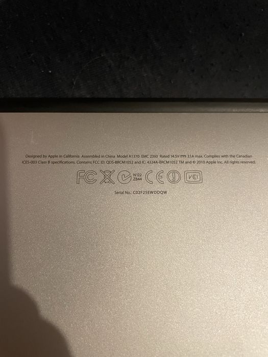 Macbook air mid-2011