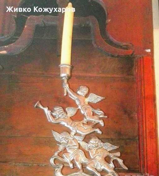 Свещници от сребро и бронз. "ГОДИНЖЕР"/запазена марка/