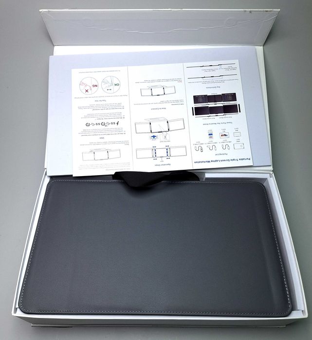 Monitor portabil  extender display laptop TEAMGEE S2 2x14" inch IPS