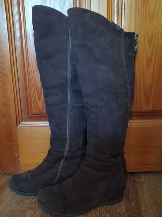 Сапоги-ботфорты зимние