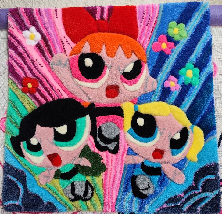 Covor decorativ handmade