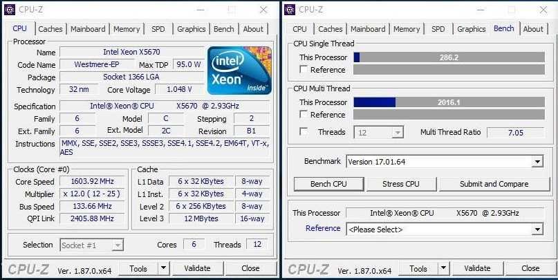 XEON X5670 6-ядрен/12-нишков LGA-1366 12MB Cache