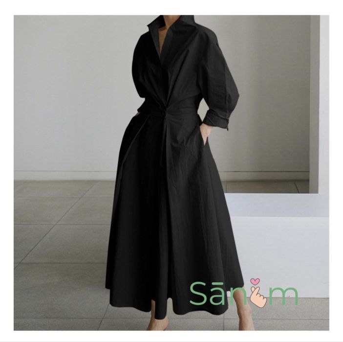 Стильное повседневное черное и бежевое платье в идеальномм состоянии.