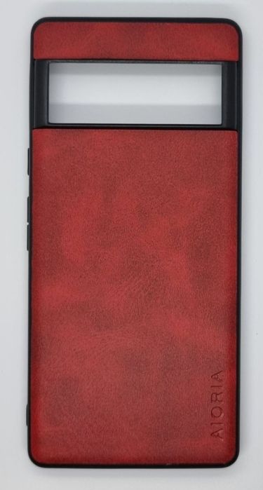 Husa din piele pentru Google 6 pixel Pro,si pentru Huawei P30 rosu cu