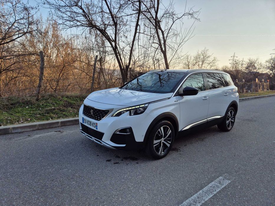 5008 GT LINE-EURO 6, ALB PERLAT ,7 Locuri ,Automat ,2018