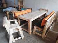 Мебели от палети! Комплект маса , пейки и фотьойли /стол/ !