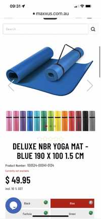 Saltea yoga Pilates de lux cu spuma de cauciuc natural cu memorie  Sal