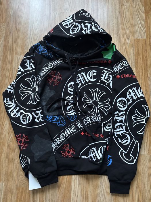 Chrome hearts stencil  hoodie