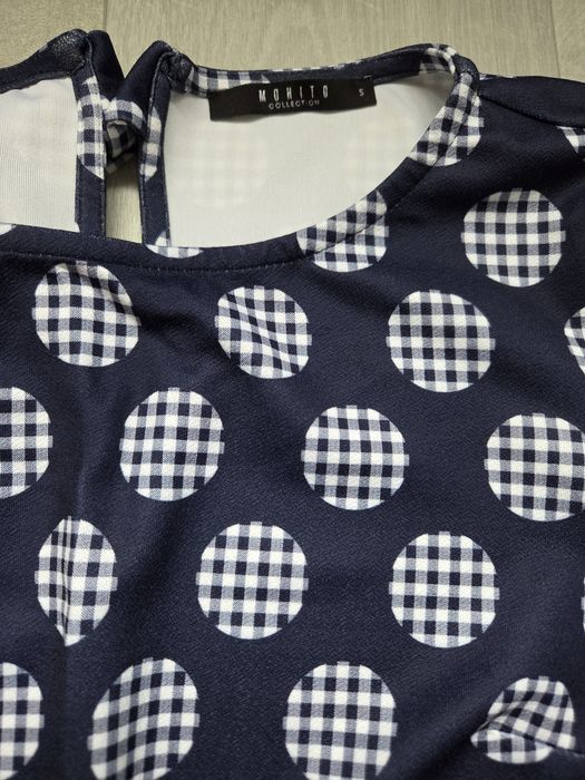 Rochie Mohito Albastru cu Alb, Mărime 36