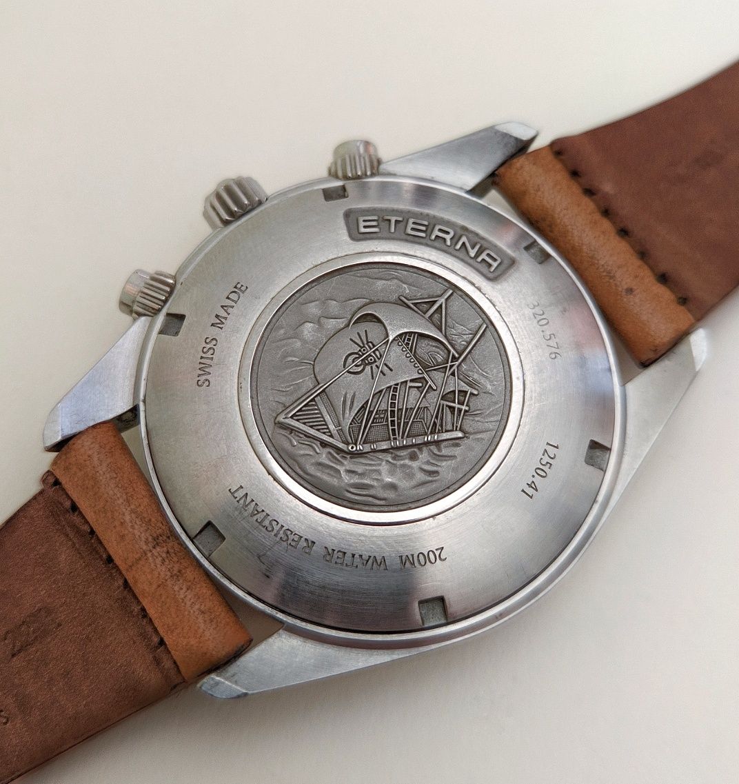 Легендарный дайвер Eterna KonTiki Chronograph.