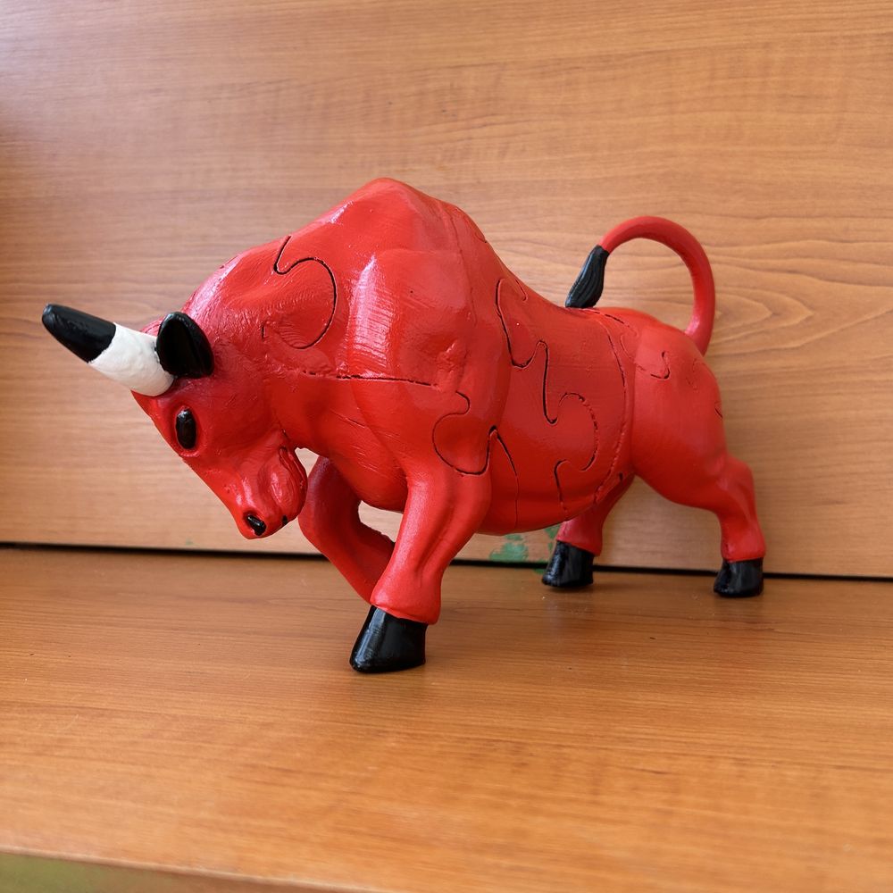 Figurina Chicago Bulls / Taur Puzzle 3D