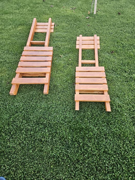 Fotolii gradina/terasa făcute din lemn