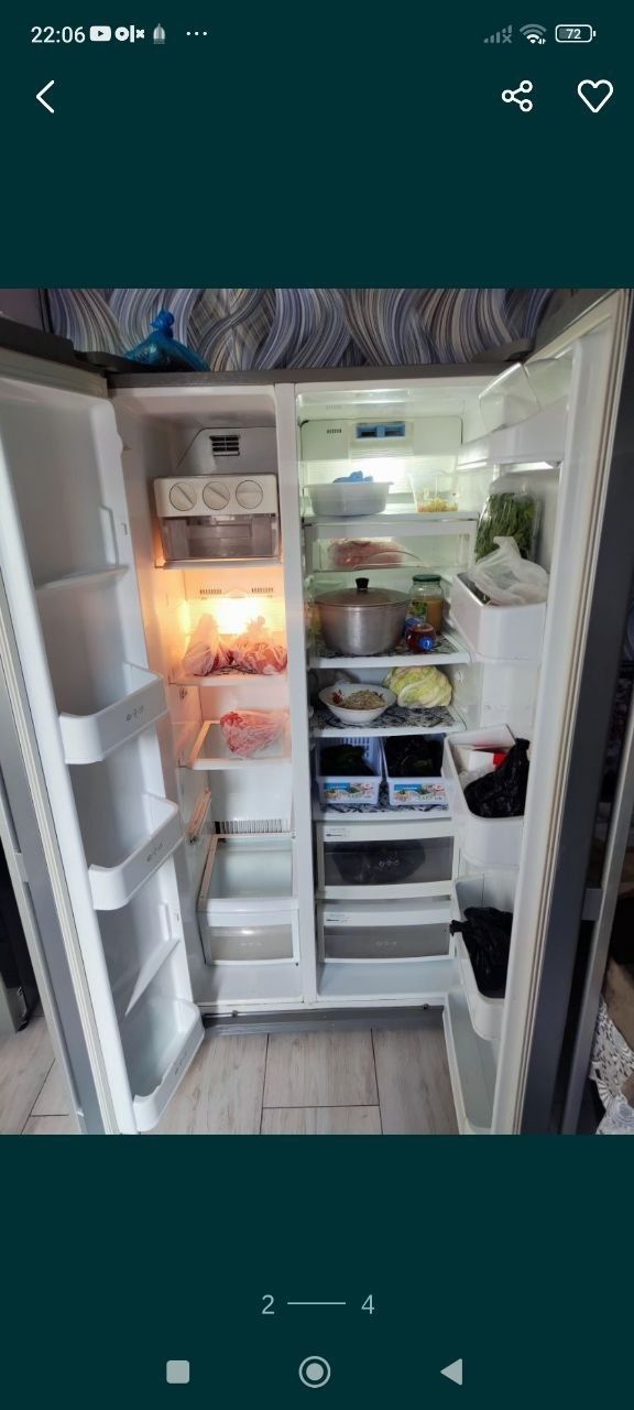 Холодильник двухдверный LG 600$