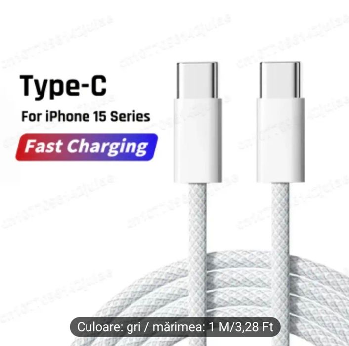 Încărcător  60W Anti-Rupere – Compatibil iPhone 15/17