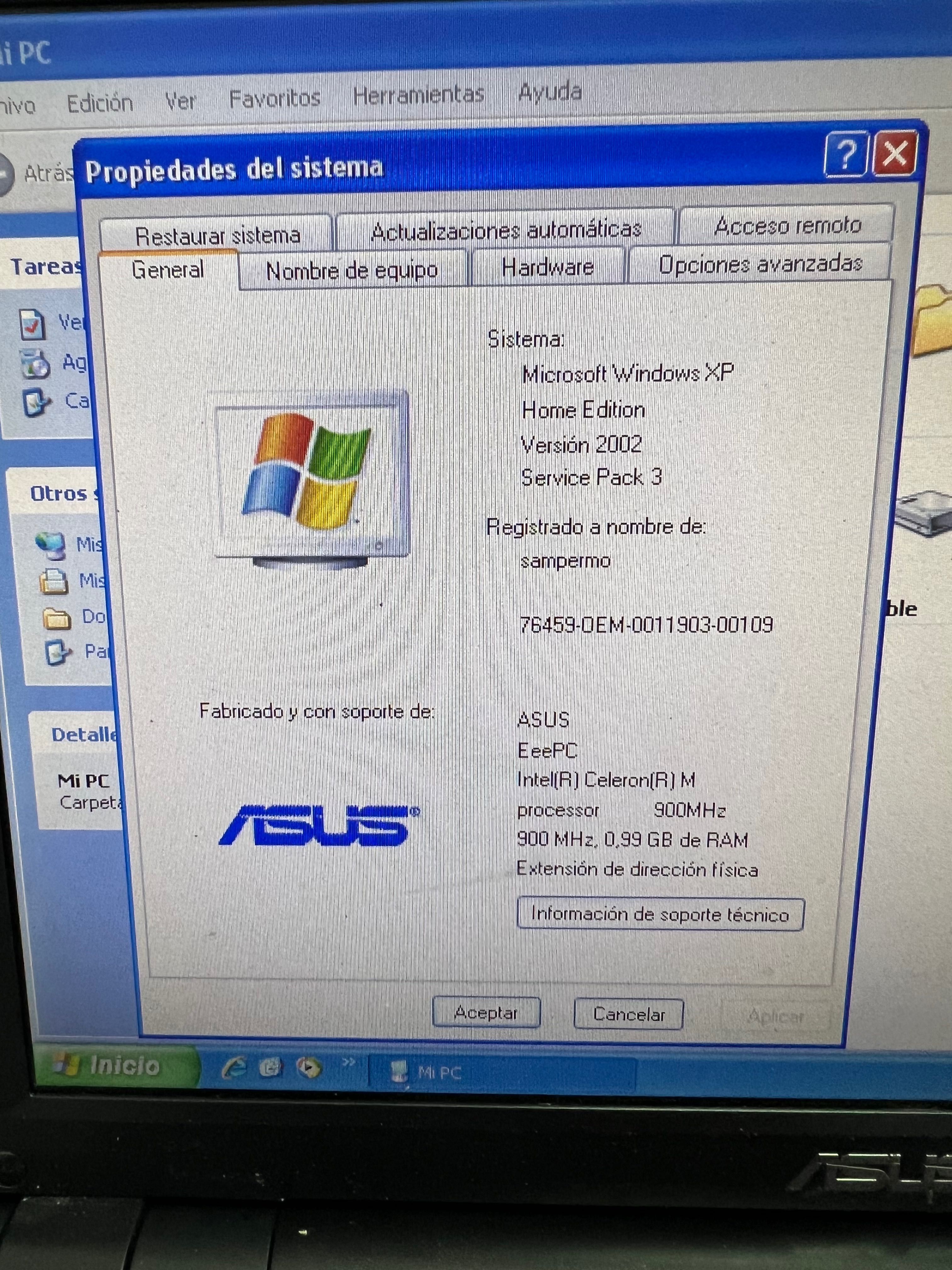 Лаптоп Asus eee pc 900 / Перфектен