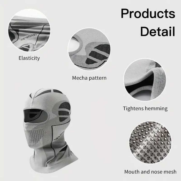 Балаклава для мотоцикла, велосипеда, лыжная, для сноуборда