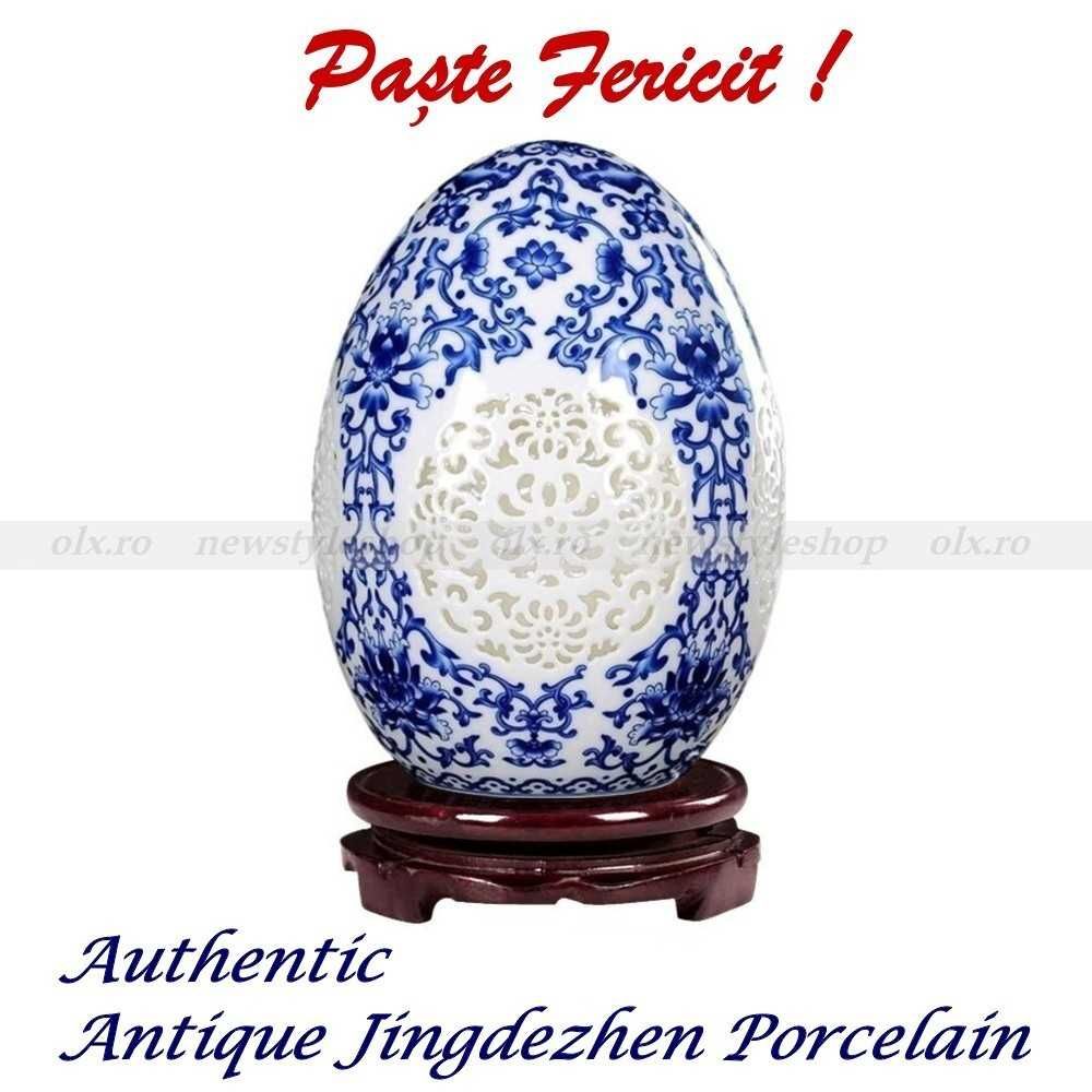 Cadoul ideal de Paște – Ou din porțelan de Jingdezhen lucrat manual