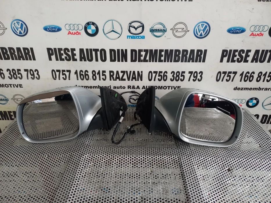 Oglinzi Oglinda Stanga Dreapta Audi Q7 4L De Anglia Cu Rabatare Electrica Si Lumini Ambientale - De