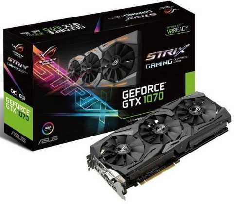 placa video nvidia 1070 asus rog strix