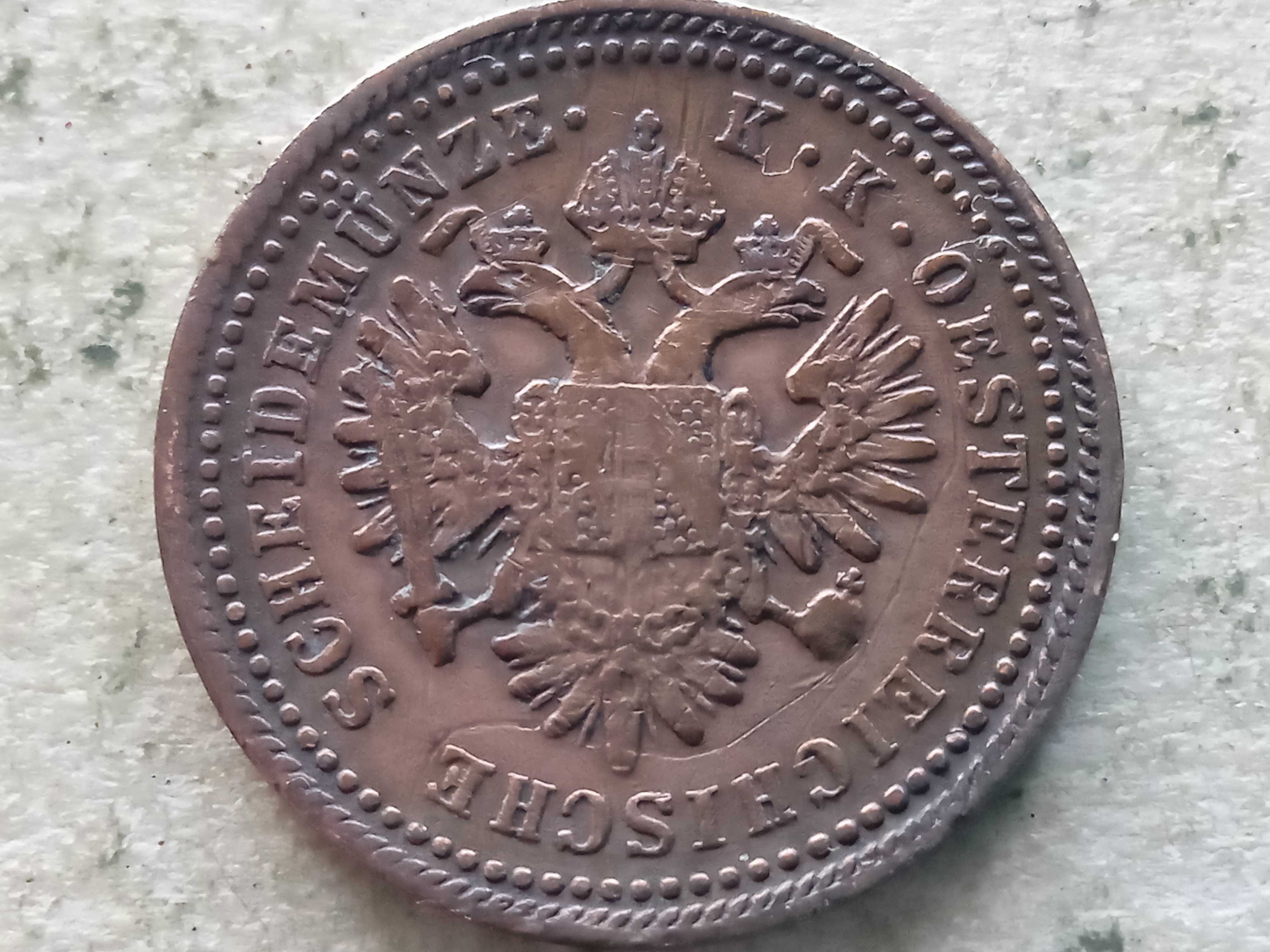 Moneda 1 kreuzer 1851-Austria (A)
