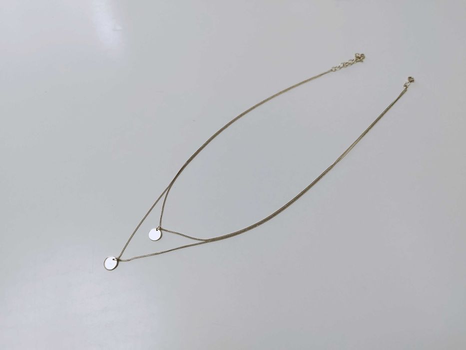 Lant Colier dublu argint 925 placat cu aur