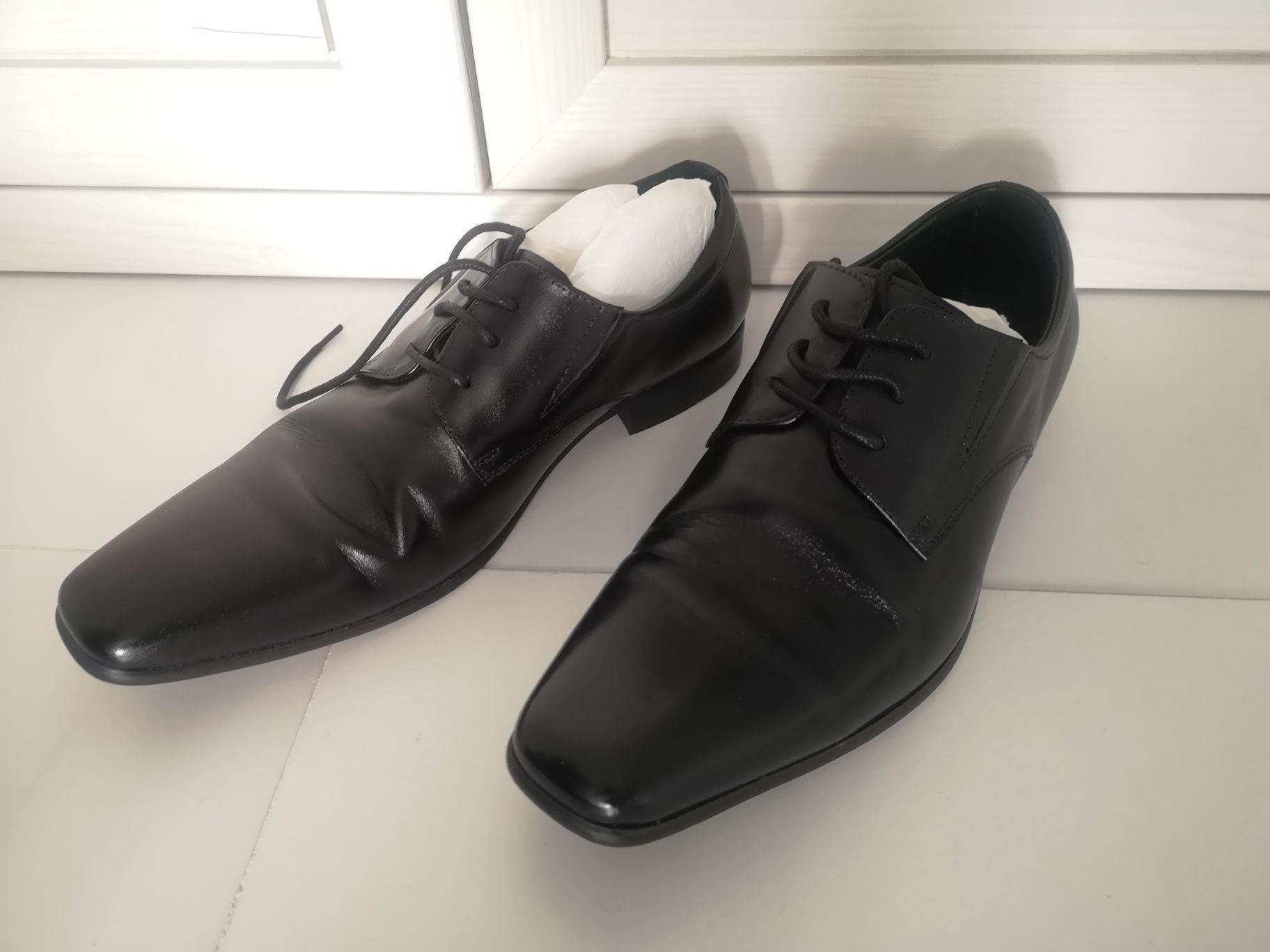 Pantofi negri piele 39