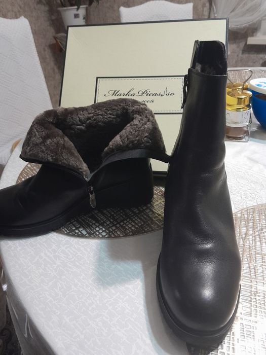 Обувь зимняя. Натуральный мех, чистая кожа