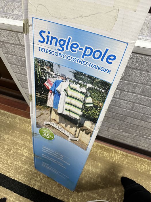 Garderob, kiyim ilgich, mustahkam temirli