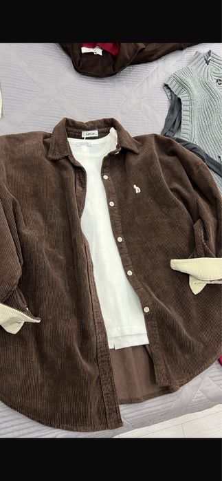 Вельветовая рубашка женская