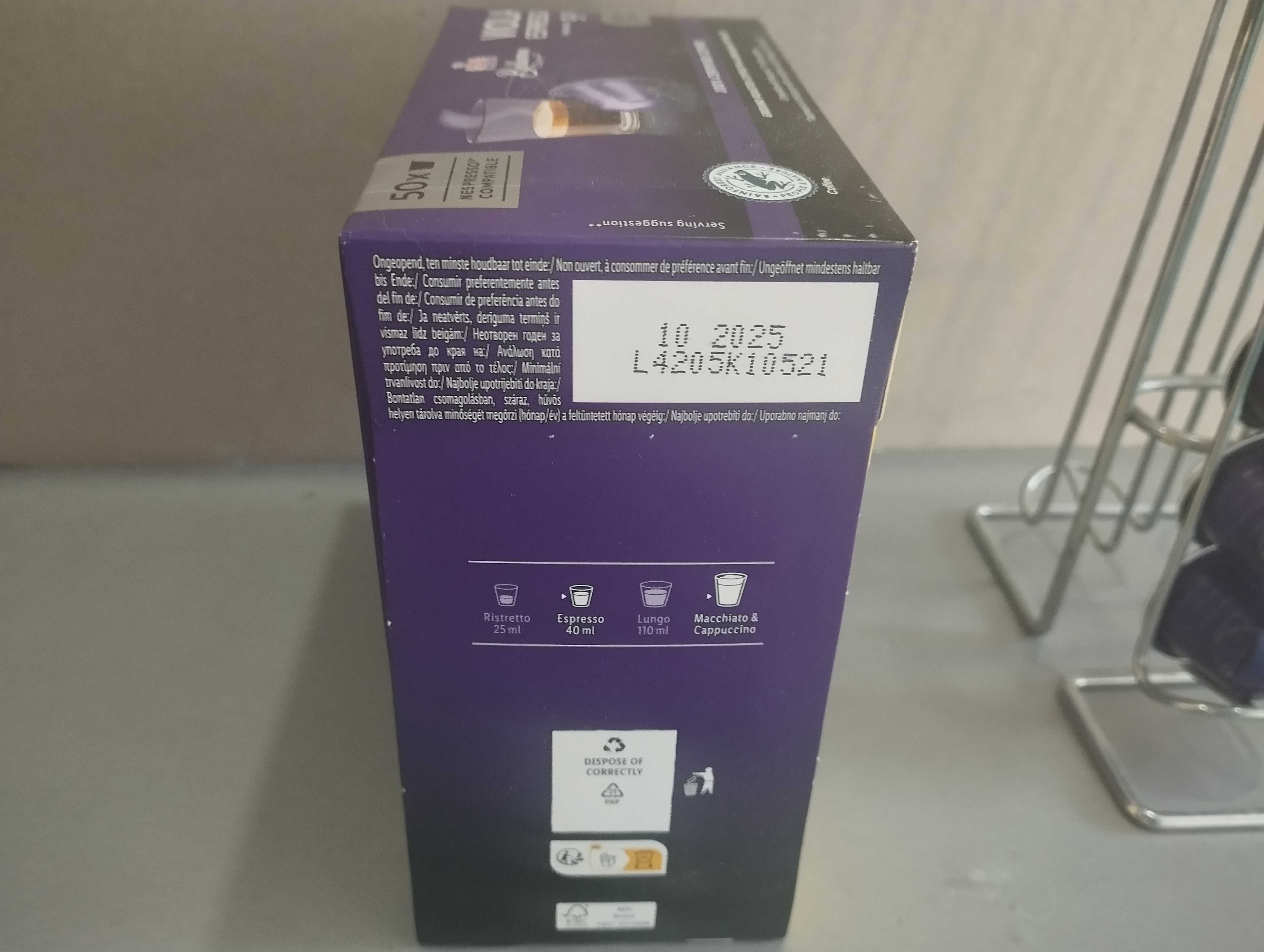 Стойка за кафе капсули , за NESPRESSO, 40бр.-ИНОКС-+ 50 Касули подарък