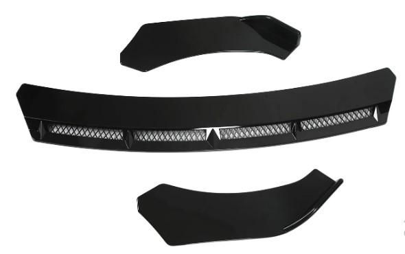 Универсален преден спойлер за броня ЧЕРЕН 3 части