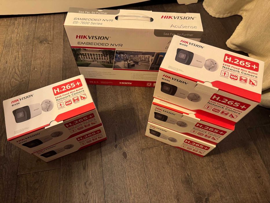 Sistem supraveghere HIKVISION (NVR + 5 camere)