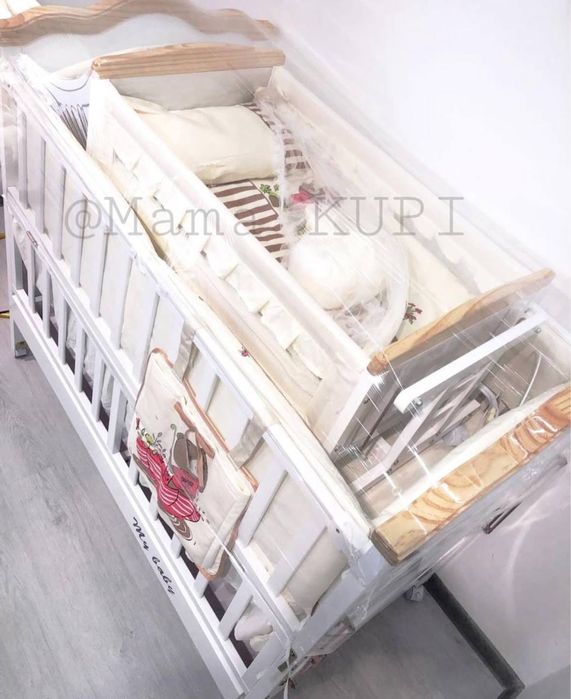 детская кровать и люлька