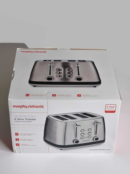 Тостер за 4 филии Morphy Richards Mexborough, 1860W,черна рамка,242901