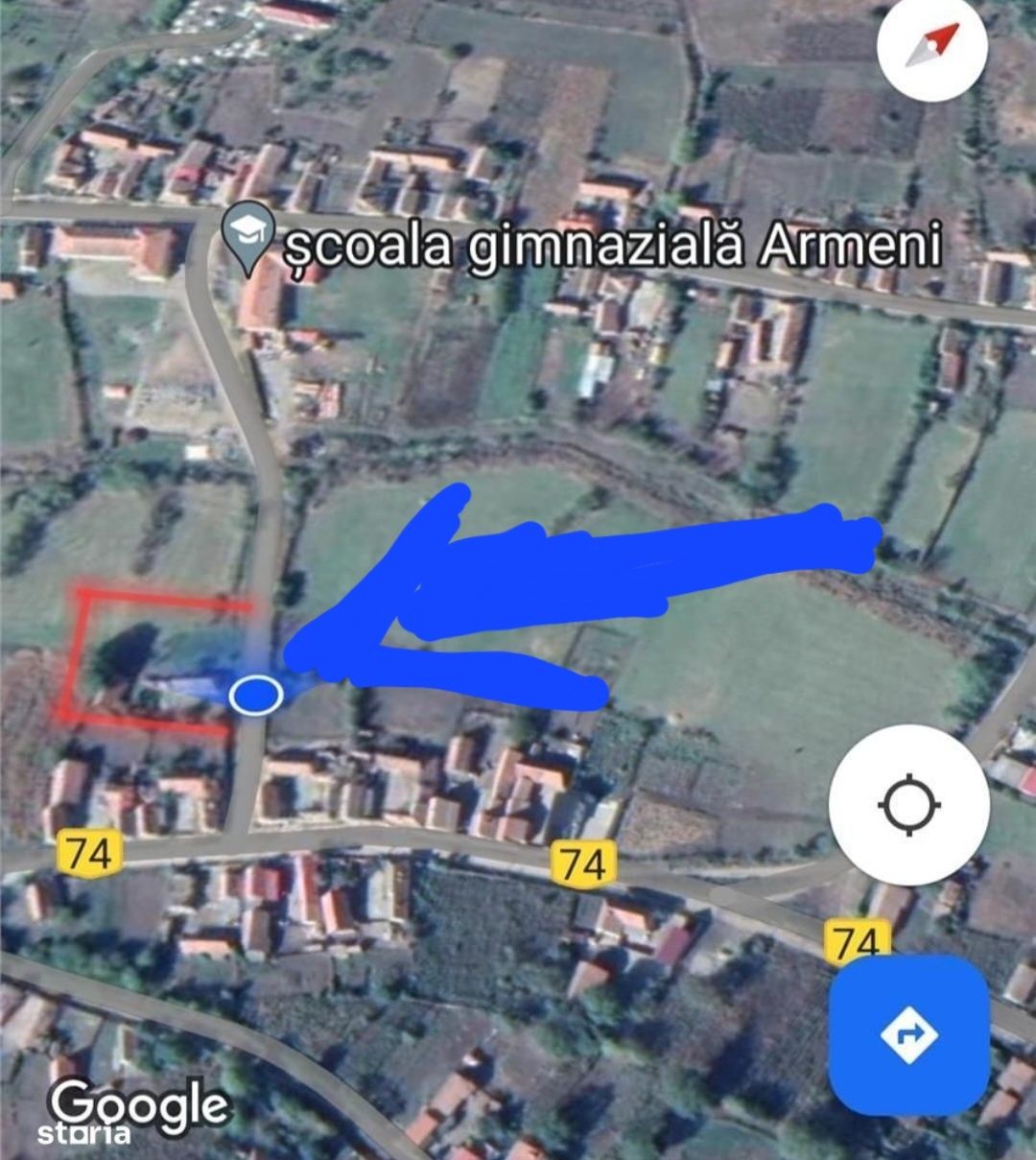 Casă cu teren intrav. Armeni
