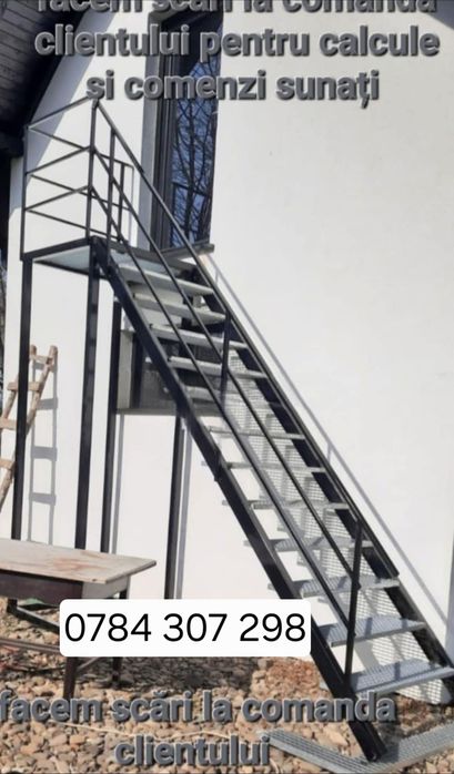 Confectionam scarii metalice zincate exterioare și pentru incendii , p