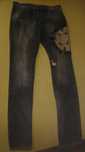 Blugi originali John Galliano, model foarte frumos