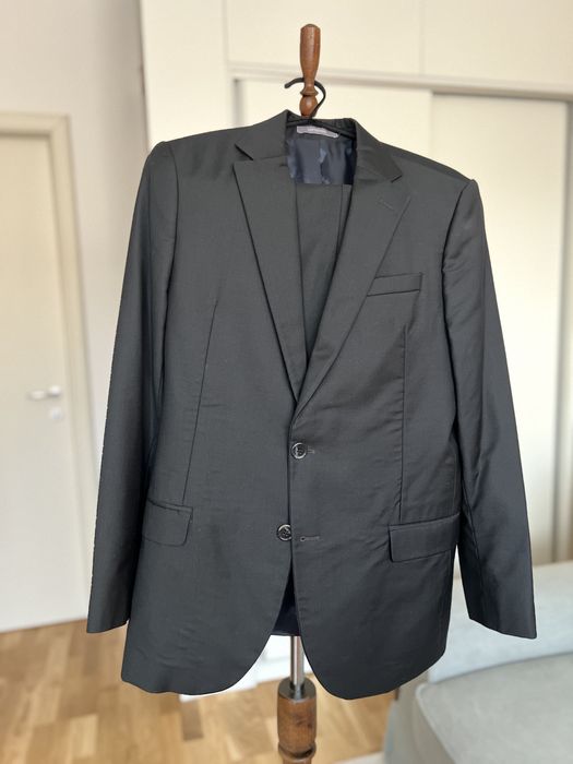 Costum negru sacou si pantaloni BMan 48