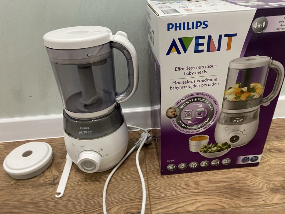 PHILIPS AVENT 4 в 1 уред за приготвяне на пара на бебешка храна/пюрета