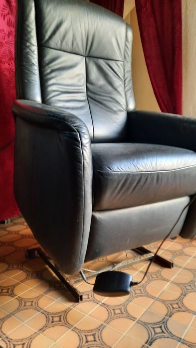 Fotoliu reglabil electric piele