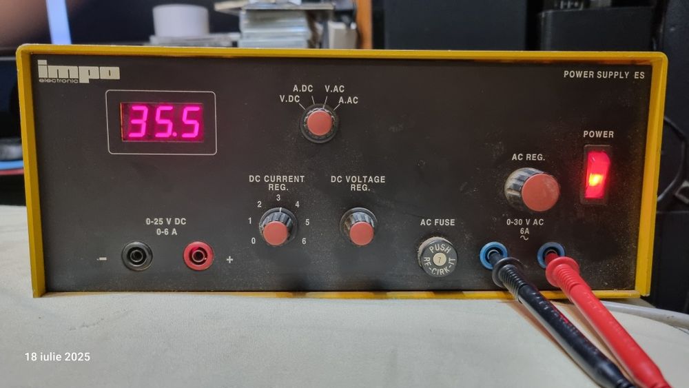 Sursă tensiune ac/dc Impo electronic a/s  type 11.18